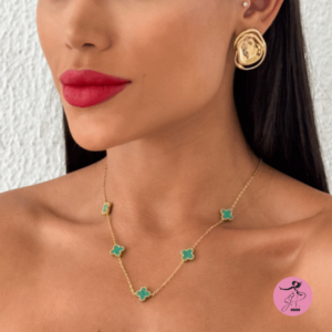 Colar Inspiração Virginia folheado a  Ouro 18k Branco (cópia)