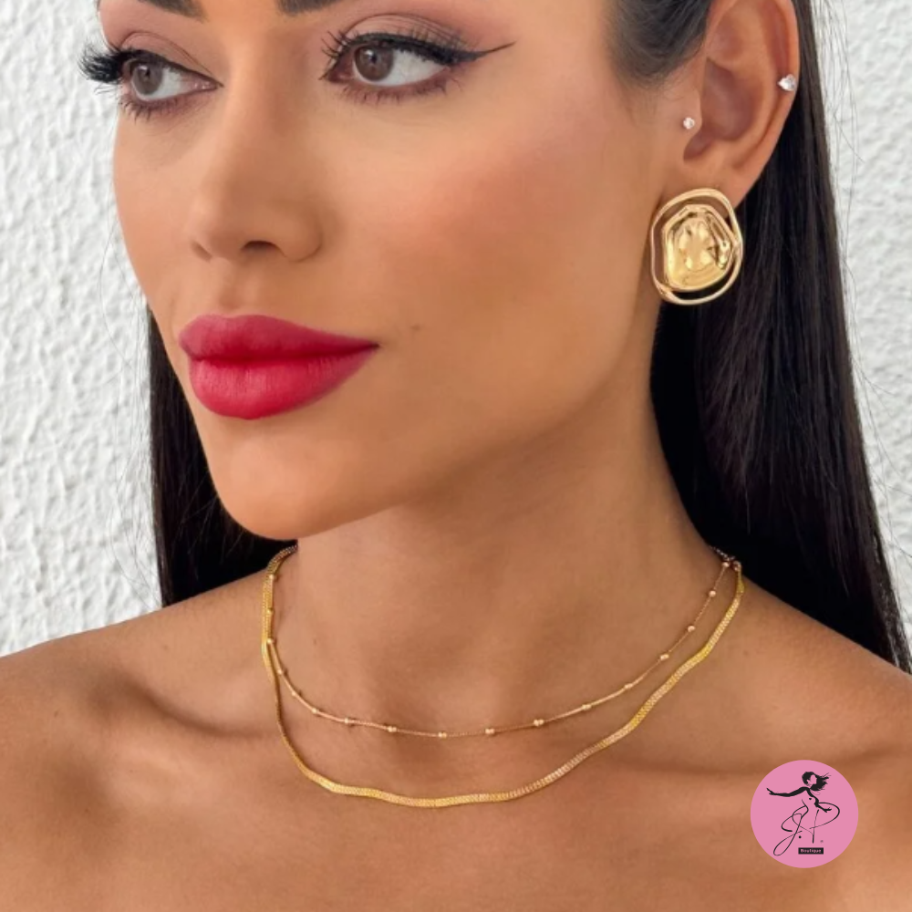 Colar Duplo folheado a Ouro 18k maria